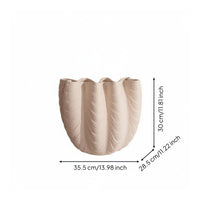 Wave Vase French Retro Style Decorative Flower Vase Presentable Home Decor Item for Showroom