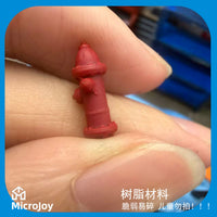 1/64微缩场景模型街道消防栓摆件沙盘装饰摆件微景街道摆件..