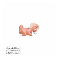 6 Pieces Horse Figurine Cute Mini Horse Figurines for Car Center Screen