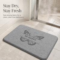 Absorbent Non-Slip Bathroom Mat for Toilet, Shower, and Vanity Areas