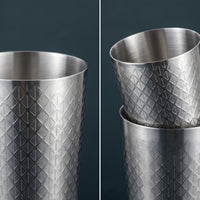 Etched Boston Shaker Polished Shaker with Mixing Tin Long-Lasting Drink Mixer Sturdy for Mixologists, Bartenders, Home Establishments