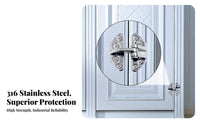 316 Stainless Steel Saltwater-Resistant Hinge Saltwater Resistant Sturdy Duty Detachable Hinge Hardware Fitting Mirror Polished