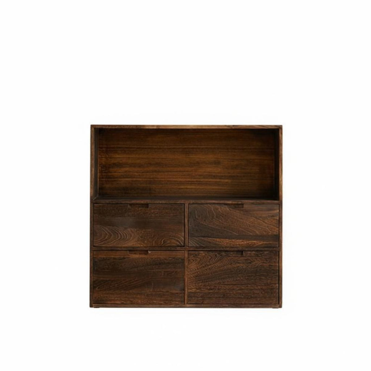 Hutch Cabinet with Open Shelves Vintage Design book cabinet Floor-Standing Multi-Purpose for Students