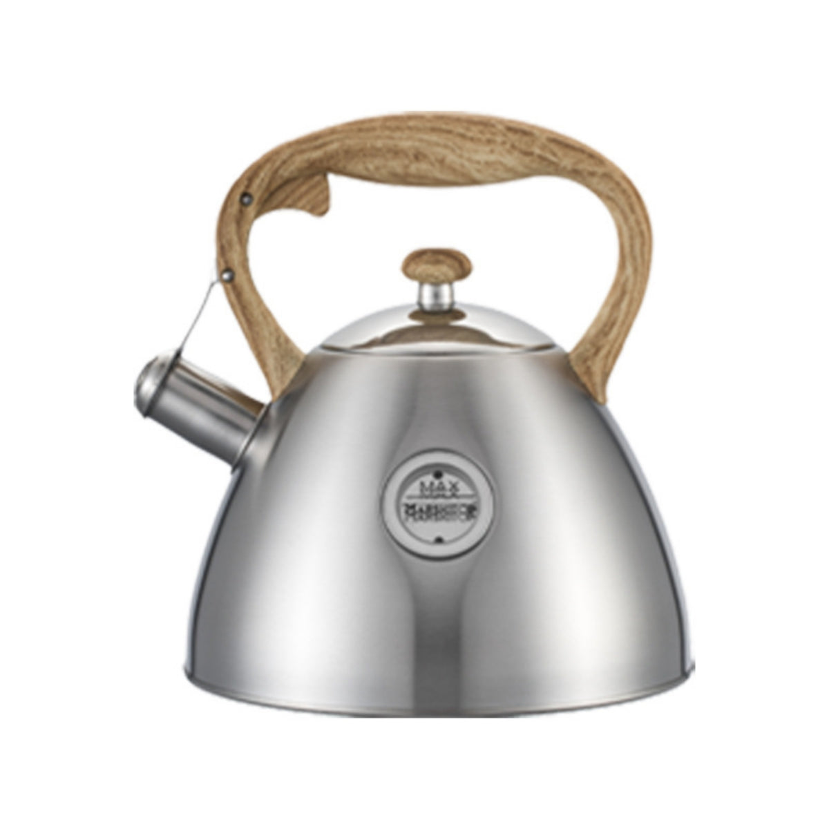 Tea Kettle with Wood Grain Handle Brushed Matte for Kitchen, Coffee Makers