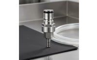 1/4 Barb Ball Lock Disconnect Stainless Steel Beer Keg Adapter Easy Connect