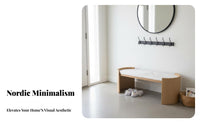 Fabric Top Entryway Stool Nordic design Upholstered Bench multi-functional Use Modern Design for Homeowners, Renters