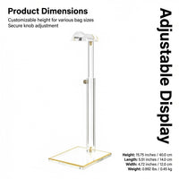 Adjustable Acrylic Handbag Display Stand Holder, Clear Purse Handbag Organizer for Retail Display, T - Image 9