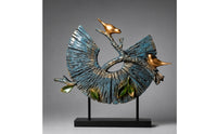 Abstract Bird Sculpture Modern Bird Sculpture Textured for Console Table