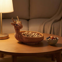 Deer Shaped Basket Decorative Deer Basket Rustic Charm