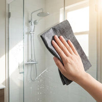 Nanoscale Microfiber Cleaning Cloth and Microfibre Cloth, Magic Cleaning Cloths for Glass and Mirrors, Lint-Resistant Water-Only Use