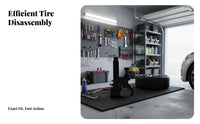No Power Required Manual Tire Changer Heavy Duty Manual Bead Breaker Easy Operation for DIY Mechanics, Roadside Repair