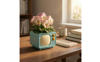 Resin Planter Sturdy Tree Stump Flower Pot Weather-Resistant