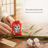 Japanese Omamori Koi Lucky Charm Sachet Empty Bag for Necklaces, Backpacks, and Purses