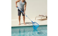 Telescopic Pool Skimmer Net Wide Application Aluminum Pool Foliage Net