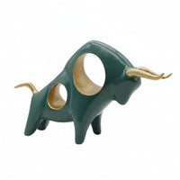 Bull Figurine Abstract Bull Statue Sculptural for Tv Stand, Art Collectors
