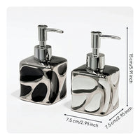 Ceramic Dispenser Bottle Lotion Bottle with Pump Minimalist for Vanity