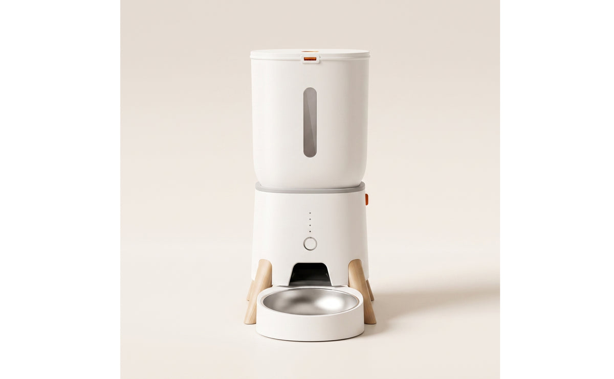 Programmable App-Controlled Pet Feeder 5L Smart Pet Feeder with Stainless Steel Bowl Timed Easy-Clean for Dogs