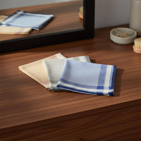 Satin Stripe Cotton Hankie Absorbent Men's Cotton Handkerchief Washable