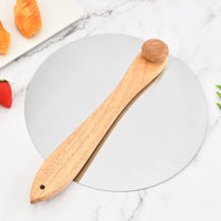 Folding Pizza Paddle Heat-Resistant Wood Handle Pizza Peel Dishwasher Cooking Tool