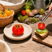 Miniature Simulation Tomato Resin Ornaments for Dollhouse DIY Scenes