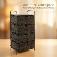 Multi-Layer PE Unit, Hallway Storage Organizer, Bedroom Storage Rack, Living Roo #variant:Four drawers