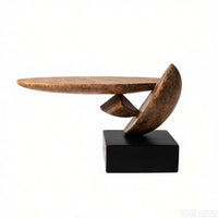 Resin Sculpture with Base Abstract Statue Modern for Entryway, Hotel Lobby