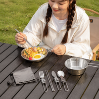folding camping cutlery set