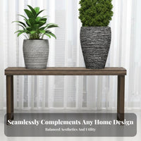 Indoor/Outdoor Use Tiered Plant Stand Long-Lasting Slatted Wooden Bench Sturdy Garden Furniture Moisture-Proof for Gardeners, Homeowners, Balcony, Outdoors, Living Room, Bedroom