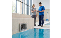 Stainless Steel Slotted Pool Drain Brushed Metal Pool Overflow Drain Long-Lasting Adapter Flush-Mount for Homeowners