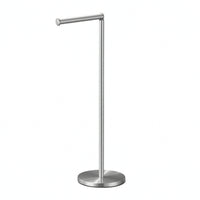 Toilet Roll Stand with Weighted Base Modern Hardware Sturdy for Apartment