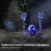 Lighted Skeleton Hand Stake Spooky Atmosphere LED Skeleton Arm Yard Light