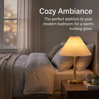 Pleated Lampshade, Light Shade, Detachable Pendant Lamp Cover, Table Lamp Shade, #variant:White
