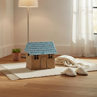 Paper Rope Storage Basket Decorative Woven House Storage Basket Youthful Room Design for Photo Prop, Playroom