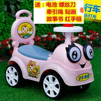 小蜜蜂儿童溜溜车助步车童车1/2-3岁宝宝滑行车扭扭车带音乐玩具Y