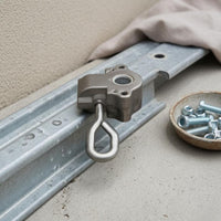 Awning Head Fitting Aluminum Alloy Canopy Support Fitting Dark Metallized Finish Rain Shelter Connector