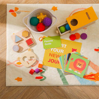 Montessori Wooden Busy Book Puzzle Toy Set for Toddlers 1-3 Years, Educational Toy