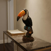 Toucan Figurine Garden Feel Bird Ornament Colorful for Balcony