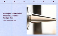 Brass plumb plumb weight, sturdy measuring tool, suitable for construction and woodworking, oxidation-resistant, easy to keep.
