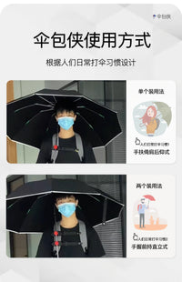 Umbrella Holder for Backpacks, Hands-Free Umbrella Support for Outdoor Travel and Hiking