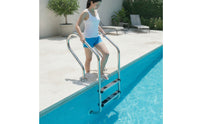 Stainless Steel Pool Ladder Rust-Resistant Pool Ladder with Non-Slip Steps Heavy-Duty for Homeowners, Hotel Owners, Swimming Pools