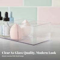 Multi-Compartment Vanity Organizer Space-Saving Multi-Compartment Vanity Tray