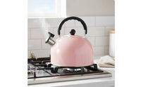 Pink Singing Kettle    Whistle 3L Stovetop Water Kettle Anti-Heat Handle Stainless Steel Whistling Teapot for Coffee Drinkers, Home Bar