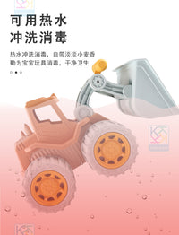 儿童推土车麦秆沙滩玩具滑行仿真工程车推土机小麦秸秆挖掘机批发