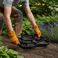 Garden Path Forming Tool Reusable Concrete Stepping Stone Template Easy To Use for Gardeners, Yard, Patio