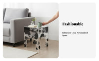 doublelevel circular table Nordic Design Nightstand multipurpose Use for Office, Students