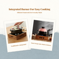 Japanese Hot Pot, Cast Iron Cooker, Portable, For Camping