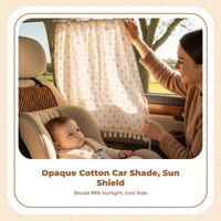 Car Pane Shade, Sliding Rail Installation, Light-blocking Shade Panel for Infants, Sun Protection, Privacy, Heat Insulation