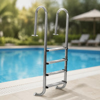 Bolt-on Above-Ground Pool Ladder Stable Ladder with Textured Steps Long-Lasting Safe for Swim Clubs