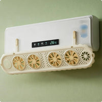 Adjustable Air Conditioner Wind Deflector Light-Colored for Indoor Cooling