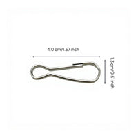 Metal-coated drapery hook, metal organizer accessory, rust-resistant hanging storage, DIY craft, keychain fastener